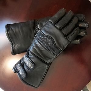 Vintage Harley Davidson leather insulated gauntlet gloves size S